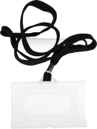 Име-бадж за врат с връв 45 см – черен или тъмносин