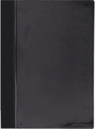 A4 PVC Fastener Folder with Front Pocket, Black