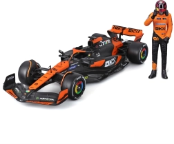 Bburago 1:24 Формула 1 McLaren MCL38 2024 с фигурка на пилот
