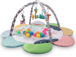 TinyMini educational play mat 2in1 flower Zoo