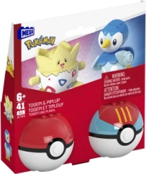 Poké Ball Mega Construx строителен комплект с Togepi и Piplup
