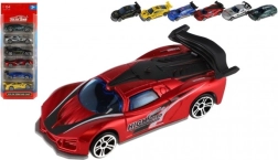 Комплект състезателни колички 6 бр – метал и пластмаса, 8 см, свободно движение