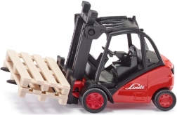 Високоповдигач LINDE 1:50 – метален модел SIKU с палети