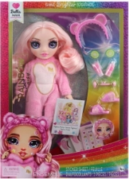 Кукла Rainbow High Junior за парти по пижами, Бела Розова