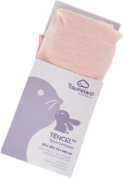 Träumeland напасващ се чаршаф Tencel uni rose smoke