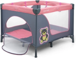 Детска сгъваема оградка MILLY MALLY Fun Pink Bear