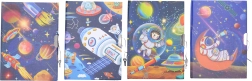 Дневник с мотив Космос със заключване 13x18 см