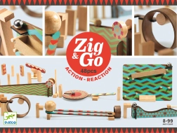 Дървена писта Zig Go 48 части от Djeco