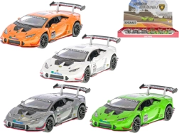 Метален модел Lamborghini Huracán LP620-2 1:36 със задвижване назад (pull-back), 12 см