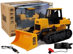 RC bulldozer with tracks, hand gesture control, 2.4 GHz, 1:28