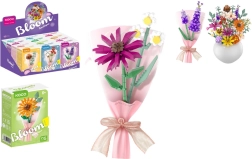 Конструктор KOCO мини букет от блокчета за вазичка, микс видове