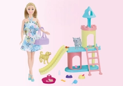 Кукла с животни 30 см