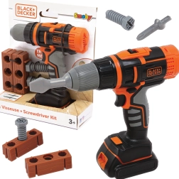 Електронна акумулаторна бормашина и винтоверт SMOBY Black & Decker с тухла