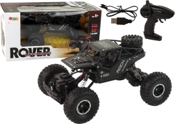 RC автомобил Rover 1:16 черен, дистанционно управляван офроуд кроулер 4x4