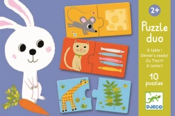 Duo Puzzle DJECO: Какво ще бъде днес за обяд?