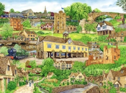 Пъзел Ravensburger „Бягство към Котсуолдс“ 500 части