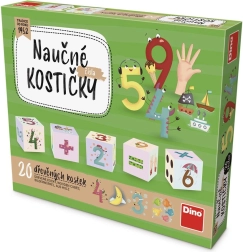 Dino дървени кубчета с числа – 20 бр.