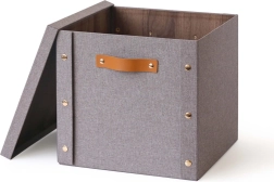 Storage box with lid 30 × 30 × 28 cm made of paper and cardboard