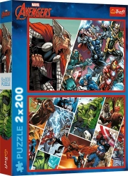 Пъзел 2×200 части Avengers – Защитниците на света MARVEL