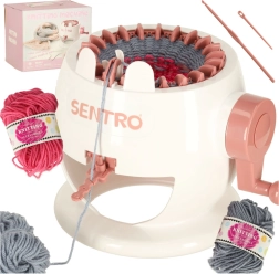 Кръгла плетачна машина с 22 игли и комплект прежда