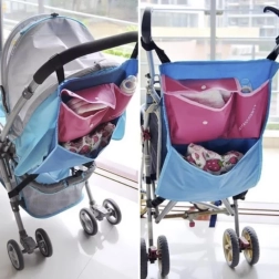 Stroller Organizer with Pockets and Bottle Holder