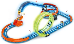 Track with a light-up car with USB charging