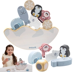 Дървена балансова игра PolarB Арктически животни