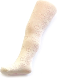 New Baby Children’s Jacquard Tights Beige