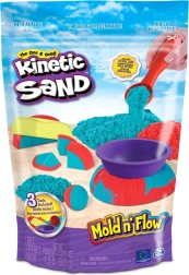 Kinetic Sand Mold 'n Flow – 2 цвята и 3 аксесоара