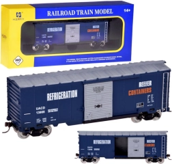 Моделен хладилен товарен вагон H0 1:87 с каросерия и плъзгащи се врати