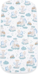 Памучен чаршаф за бебешка количка New Baby Драконче 35 × 75 см