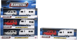 Teamsterz Kids Set Car and Caravan