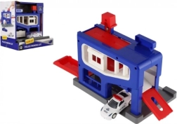 Полицейски паркинг гараж с количка