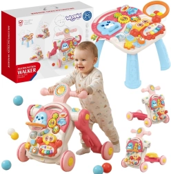 WOOPIE Baby Educational Walker, Ride-On, Scooter and Activity Table 4-in-1