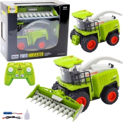 RC combine harvester with corn header 2.4 GHz