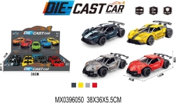 Метален модел на състезателна кола с функция pull-back