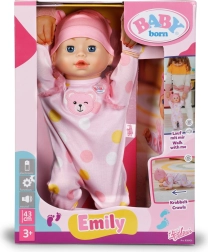 Interactive Doll BABY born Emily 43 cm – walks and crawls