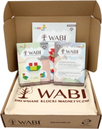 Wooden Magnetic Construction Set WABI 40 pcs