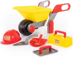 Детски строителен комплект Wader Polesie с количка