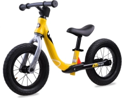 RoyalBaby Run Little Knight 12" Balance Bike with Inflatable Wheels – Yellow