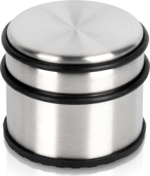 Неръждаем стопер за врати, сребрист 9,5 см