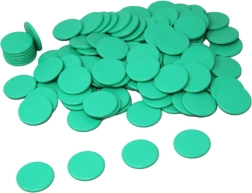 Зелени игрални жетони Wissner 100 бр