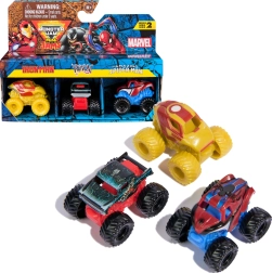 Комплект от 3 мини monster truck-а MARVEL – IRON MAN, VENOM и SPIDER-MAN (1:87) от Spin Master