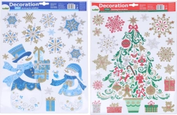 Коледна декорация за прозорец 41 × 29 см