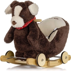Люлеещо се кученце с мелодия и колелца MILLY MALLY Polly Plus Brown Dog