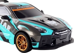 Голяма RC спортна кола 1:10 тюркоазено-черна
