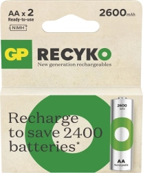 Акумулаторни батерии GP ReCyko AA Ni-MH 2600mAh 2 бр.