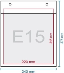 Въздушно мехурчесто пликче E15, самозалепващо 27,5 × 24 см