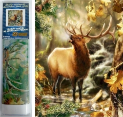 Norimpex Диамантено рисуване Призивът на гората 30x40 cm