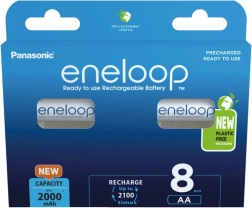 Акумулаторни батерии Eneloop AA 2000 mAh 8 бр.